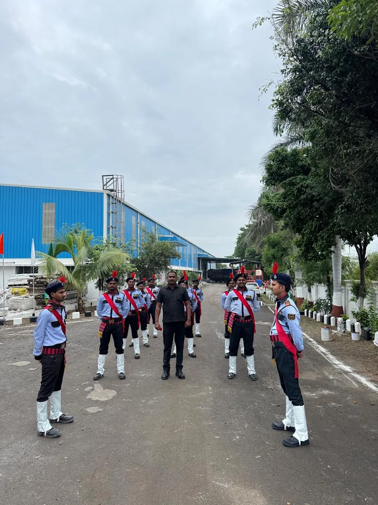 BSGROUP security personnel assembled in uniform at an industrial site